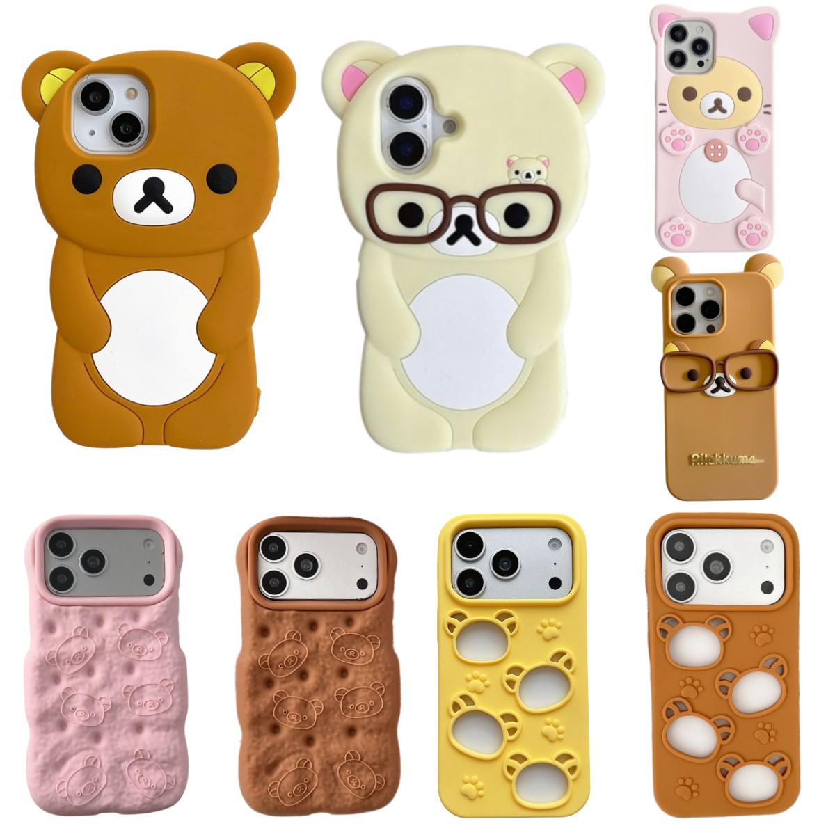 Apple Iphone 16 - Capa de Telefone 3D de Urso