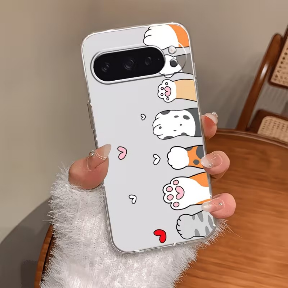 Google Pixel 9 - Capa de Silicone Transparente com Estampa