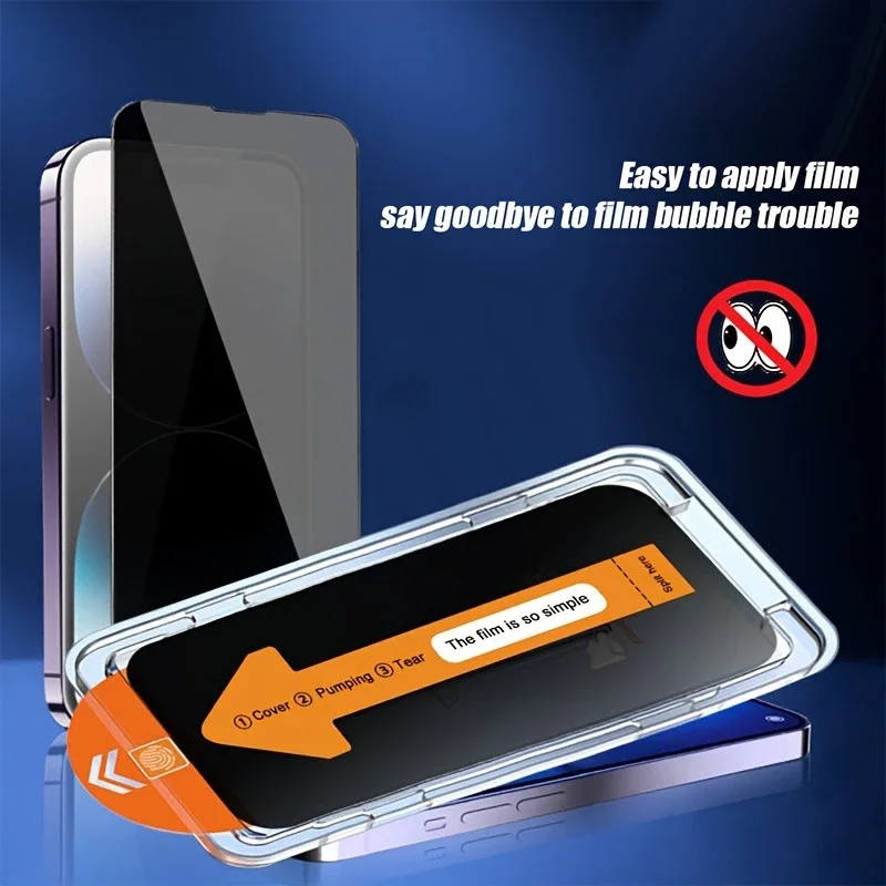 Oppo Reno 12 - Película de vidro temperado antiespionagem para