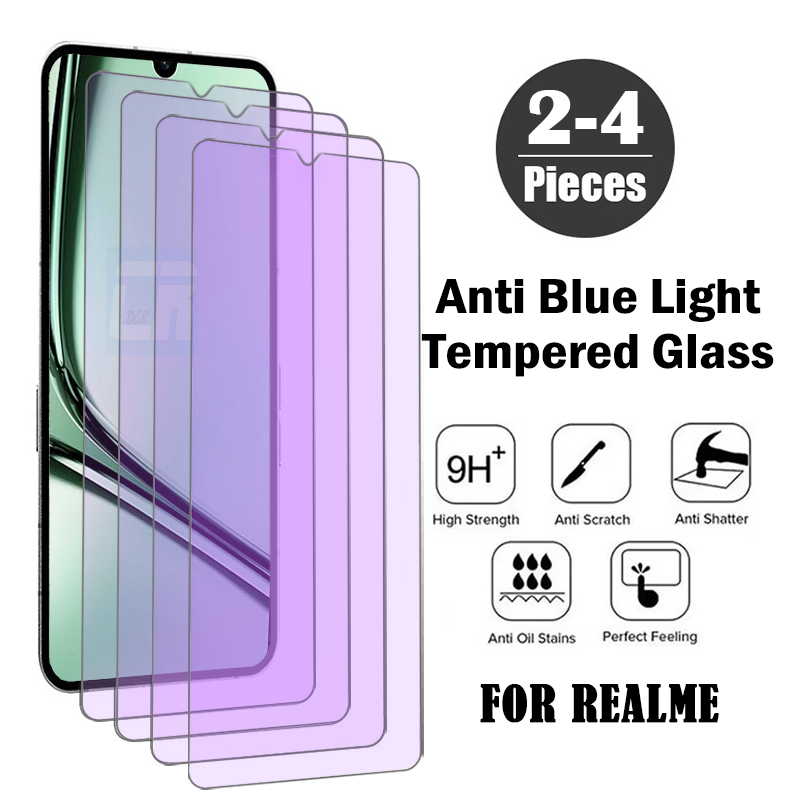 Realme Note 50 - 2-4 peças de vidro temperado anti