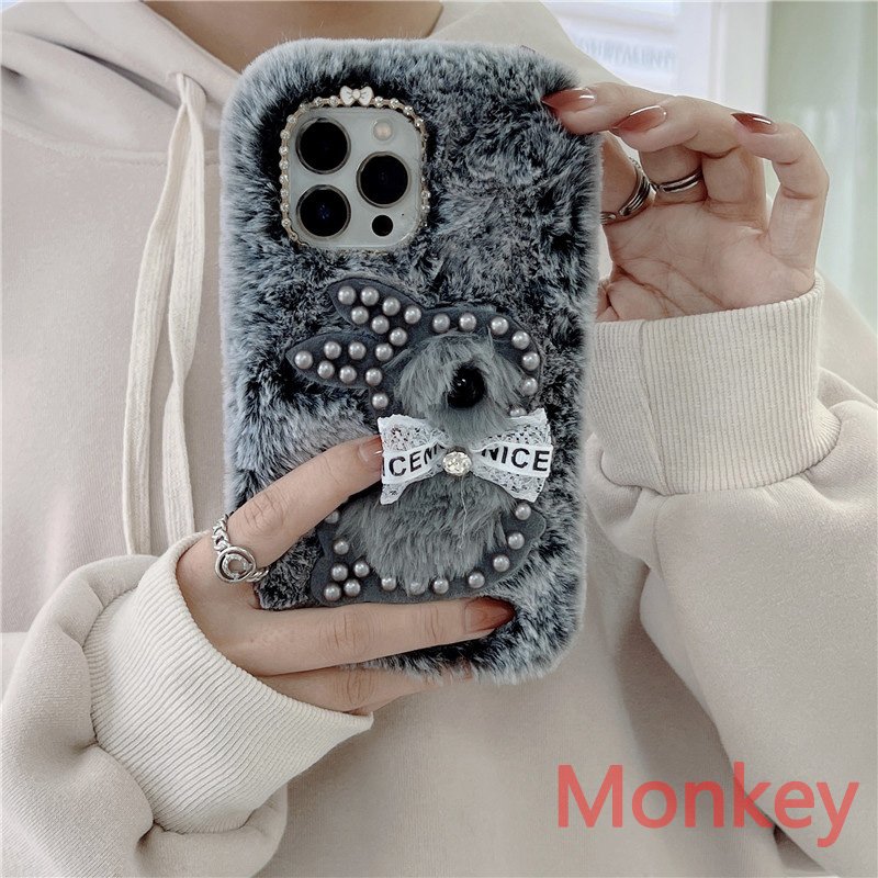 Vivo V40 - Capa de Telefone de Pelúcia Fluffy