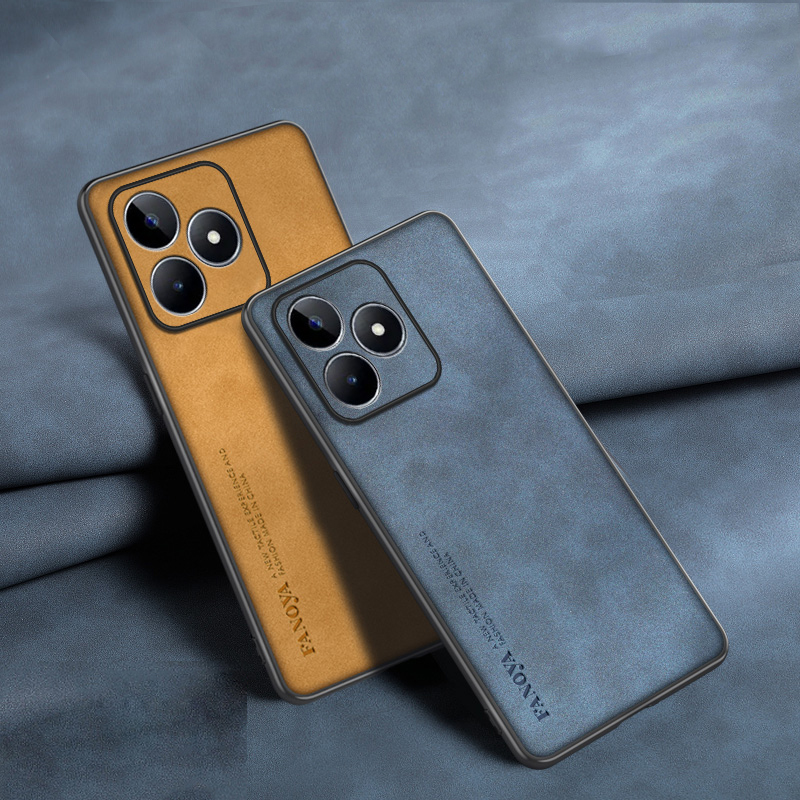 Realme Note 50 - Estojo de couro fosco à prova