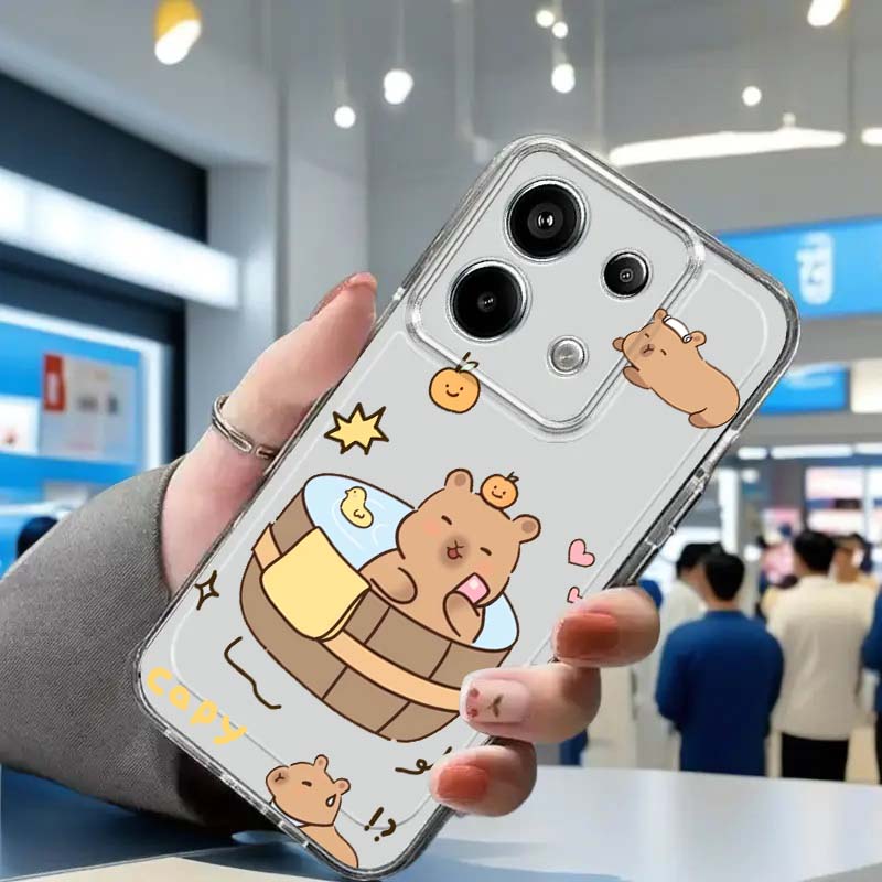 Xiaomi Redmi Note 13 - Capa de Telefone Engraçada com Urso