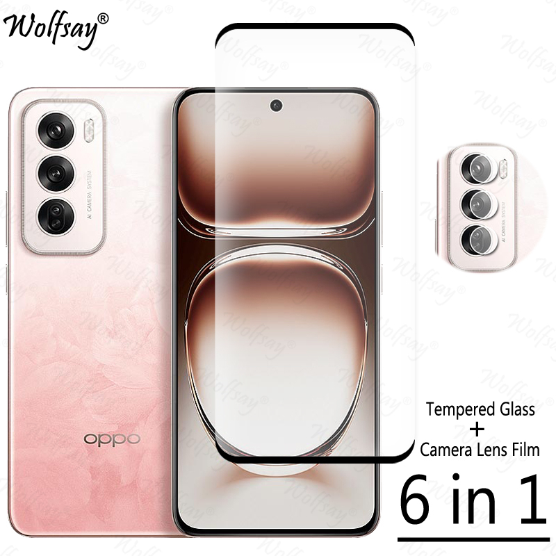 Oppo Reno 12 - Capa completa de vidro temperado para