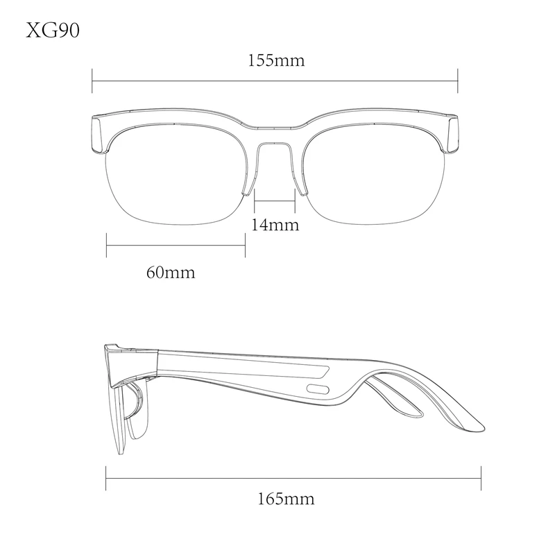 Smart Glasses Lens - Para Óculos Inteligentes Xiaomi 8K AI,